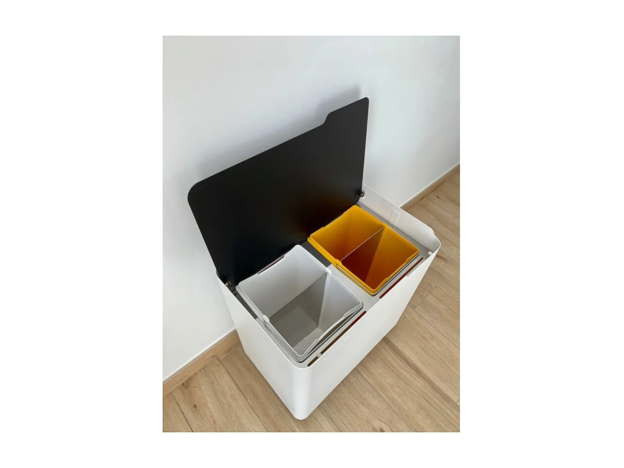 DON HIERRO - Cubo de basura para el reciclaje ECOBOX-TOP, 40 litros-