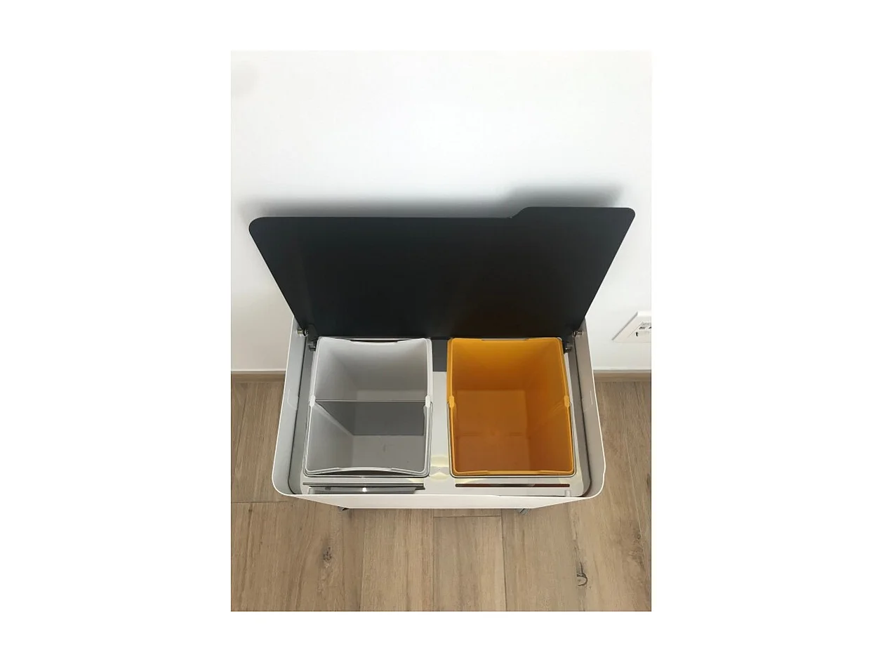 DON HIERRO - Cubo de basura para el reciclaje ECOBOX-TOP, 40 litros-