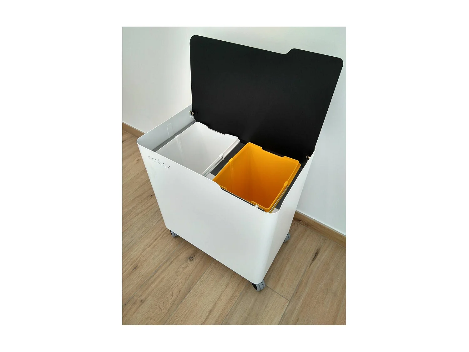 ECOBOX TOP Abfalleimer mit Trennsystem, 40 Liter