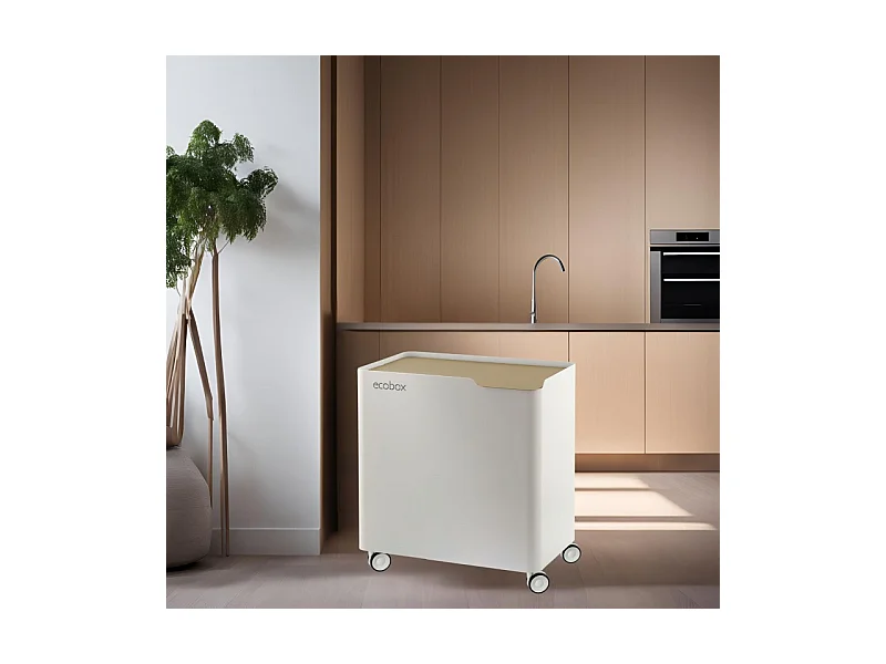 ECOBOX TOP Abfalleimer mit Trennsystem, 40 Liter