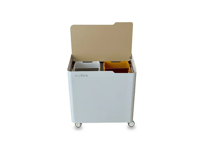DON HIERRO - Cubo de basura para el reciclaje ECOBOX-TOP, 40 litros-