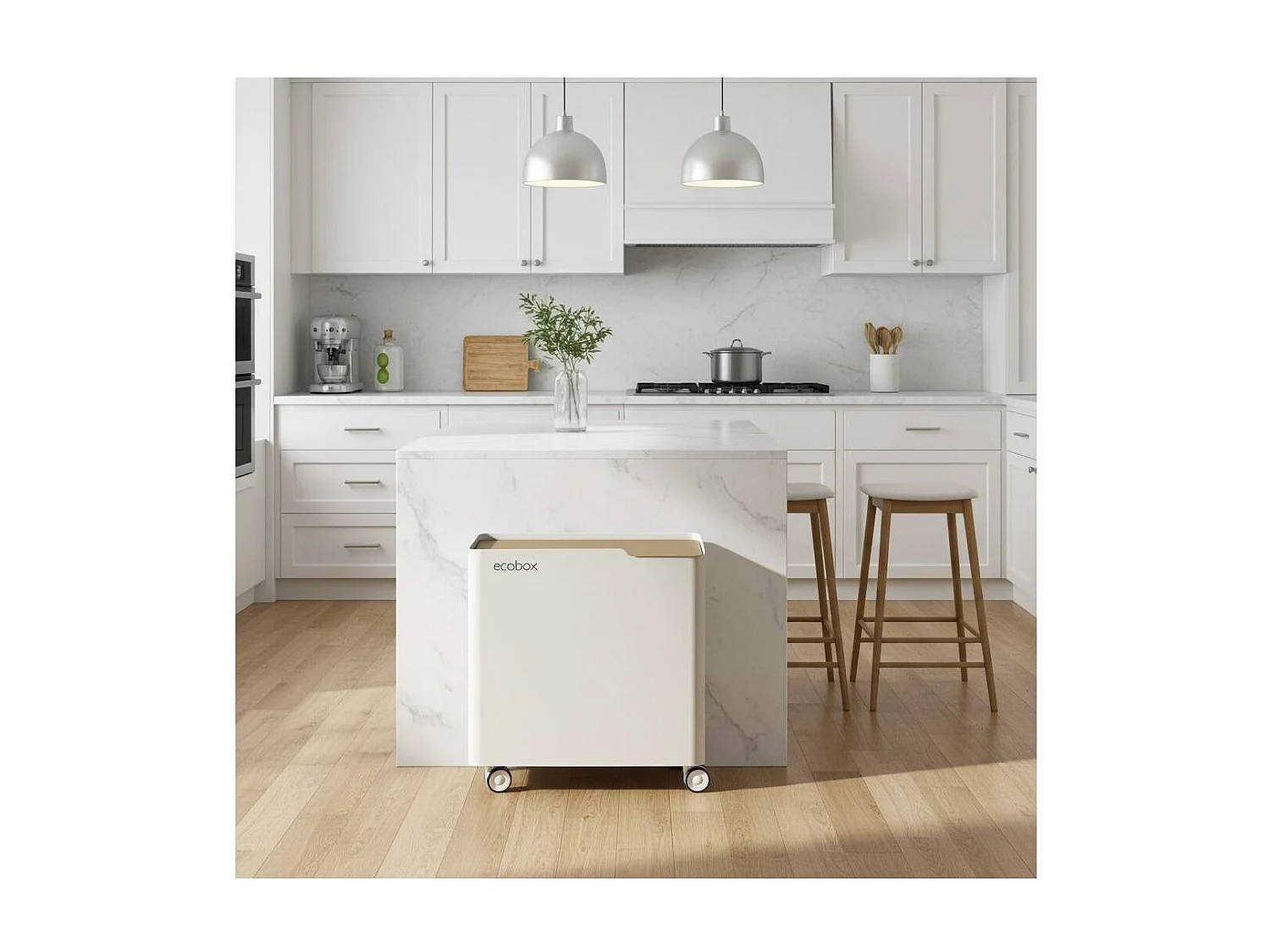 DON HIERRO - Cubo de basura para el reciclaje ECOBOX-TOP, 40 litros-