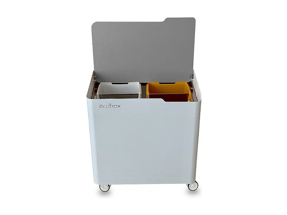 DON HIERRO - Cubo de basura para el reciclaje ECOBOX-TOP, 40 litros-