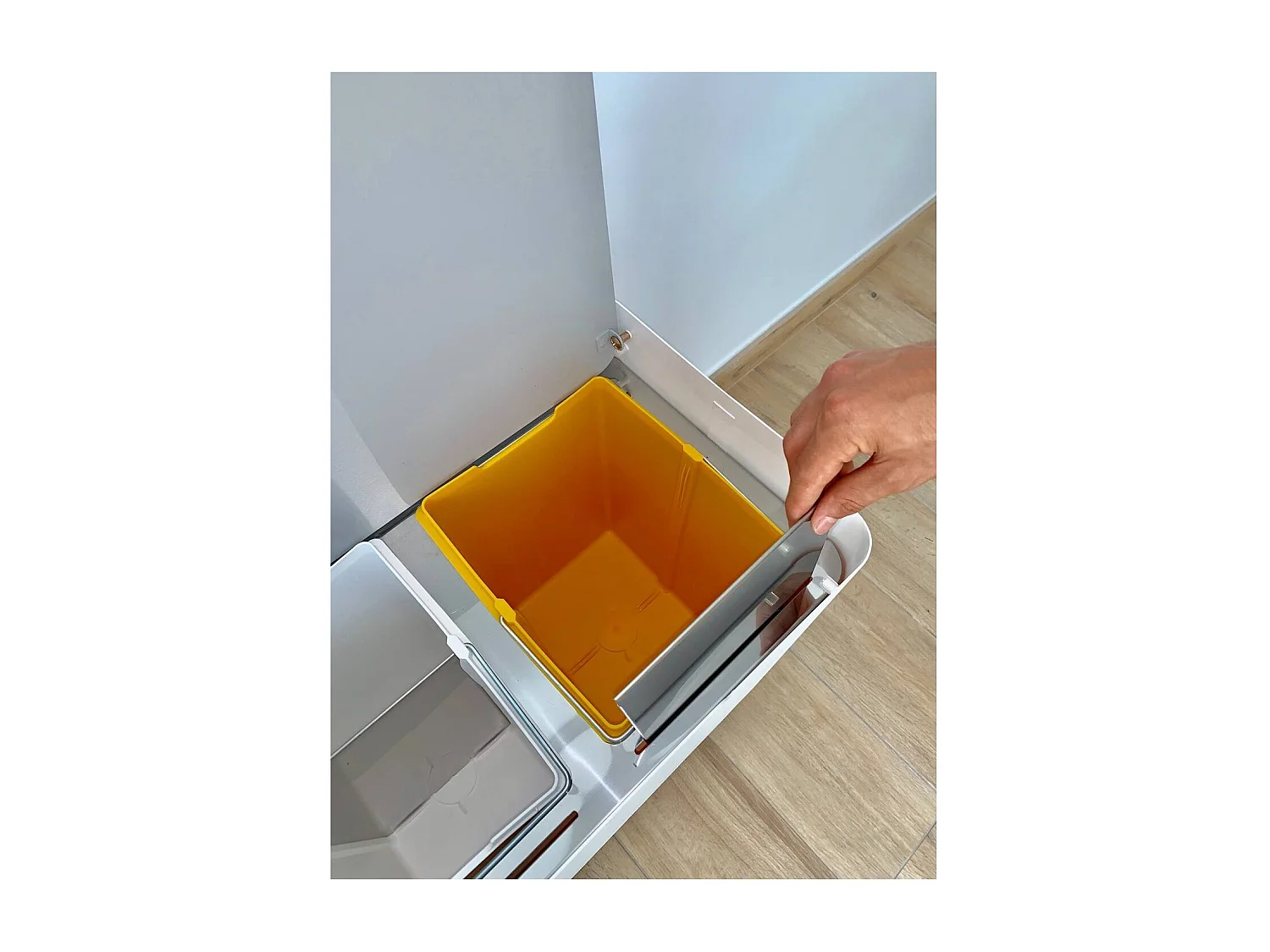 DON HIERRO - Cubo de basura para el reciclaje ECOBOX-TOP, 40 litros-