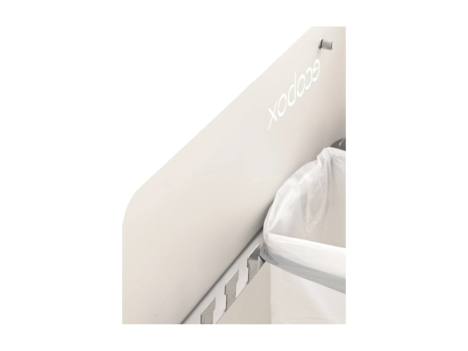 DON HIERRO - Cubo de basura reciclaje ECOBOX, con ruedas y cierre suave, 60 litros-