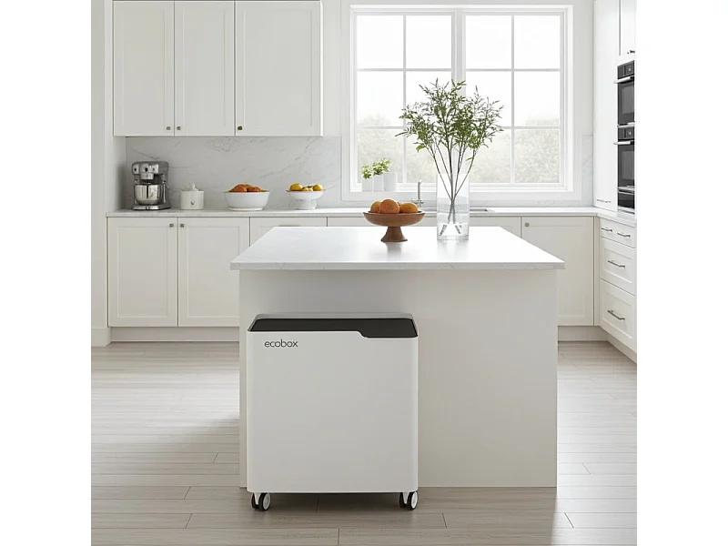 Poubelle de tri ECOBOX 60 L – Design compact sur roulettes