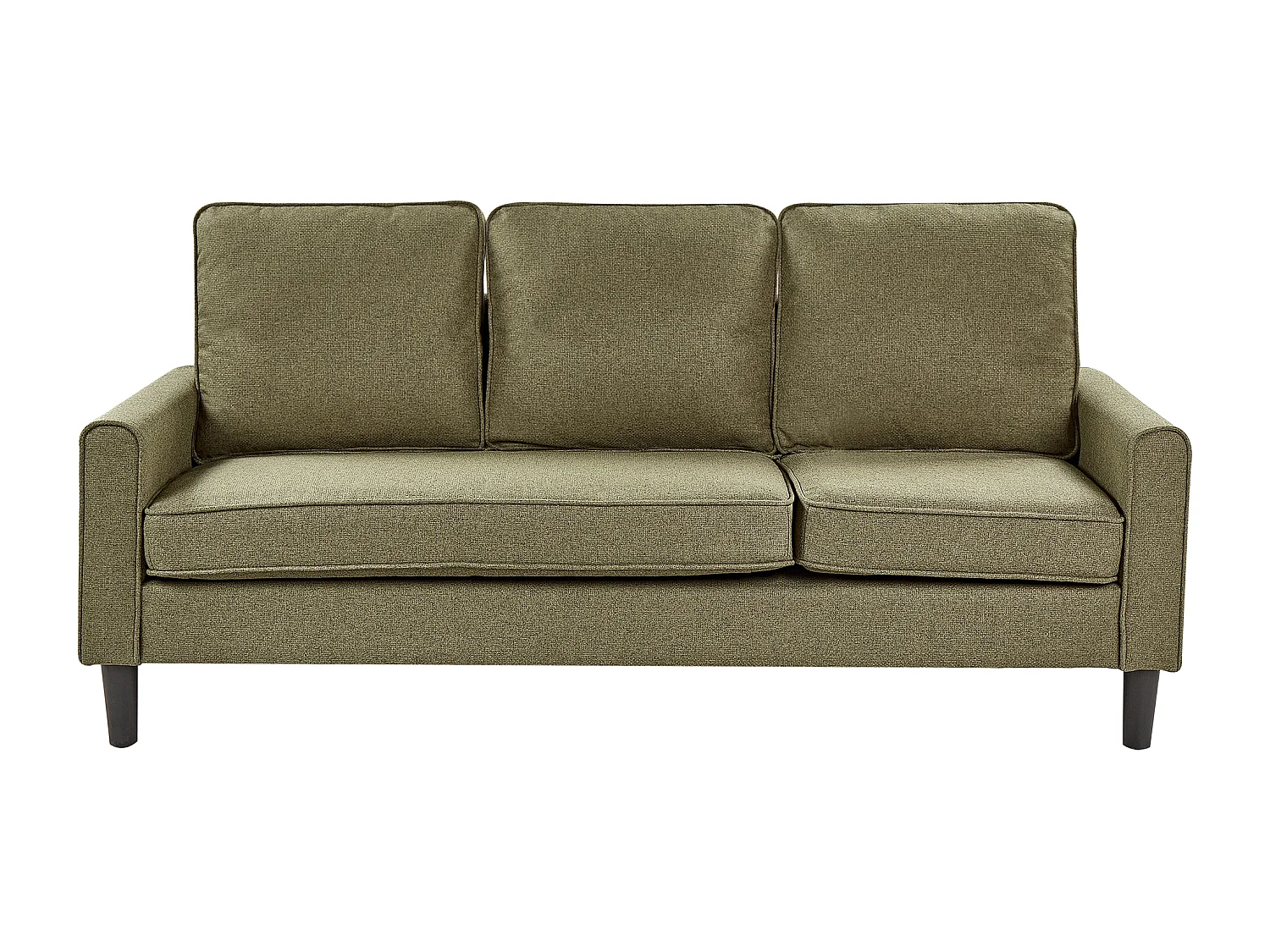 Canapé 3 places AVESTA Tissu Vert olive avec ottoman