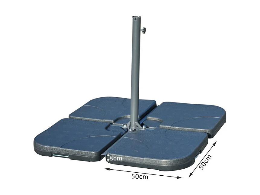 Dalles à lester pied de parasol