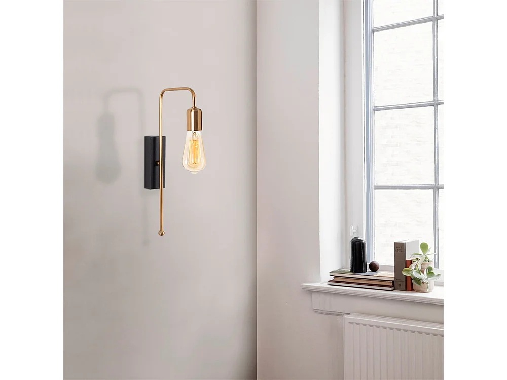 Applique murale noire et dorée JEANNE