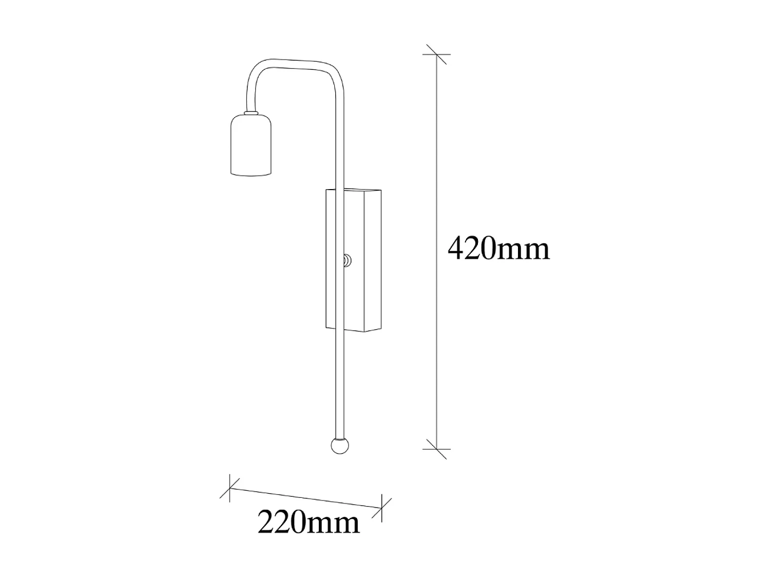 Applique murale noire et dorée JEANNE