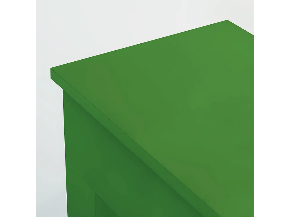 Cheminée bioéthanol sol coloré biocheminée BELLINI Vert 6018 L96xP35xH96