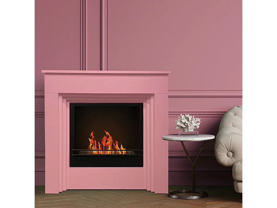 Lareira a bioetanol biofireplace de piso colorido BELLINI Rosa 3015 L96xD35xH96