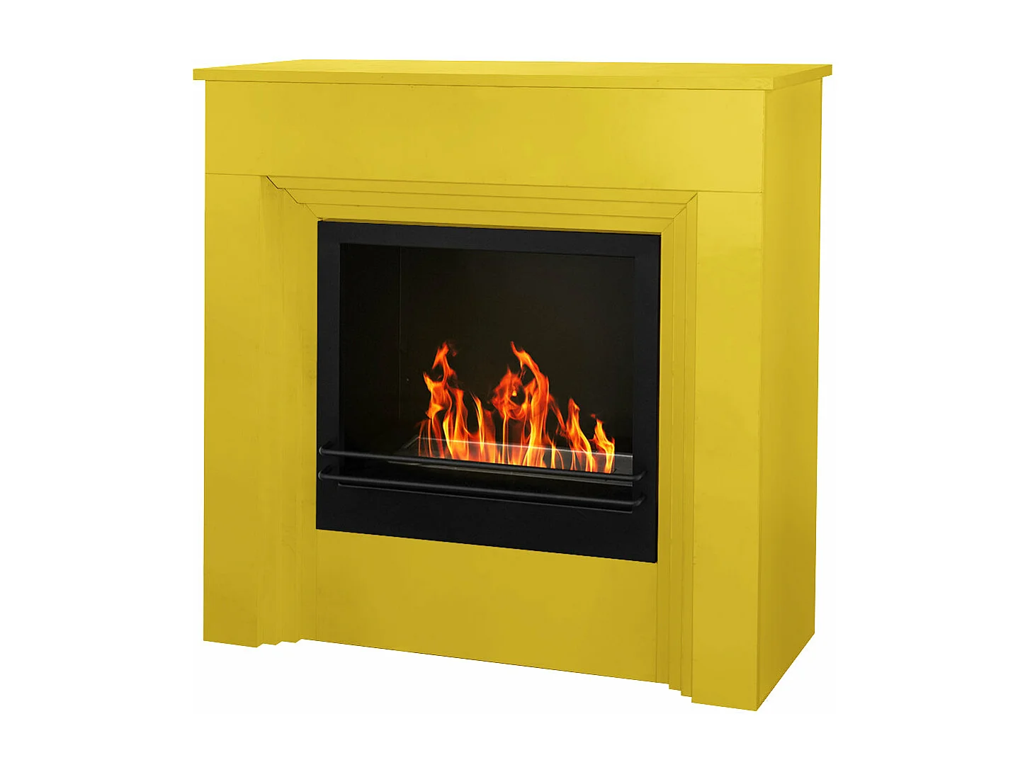 Biokominek na bioetanol kolorowy biokominek podłogowy BELLINI Yellow 1018 L96xP35xH96