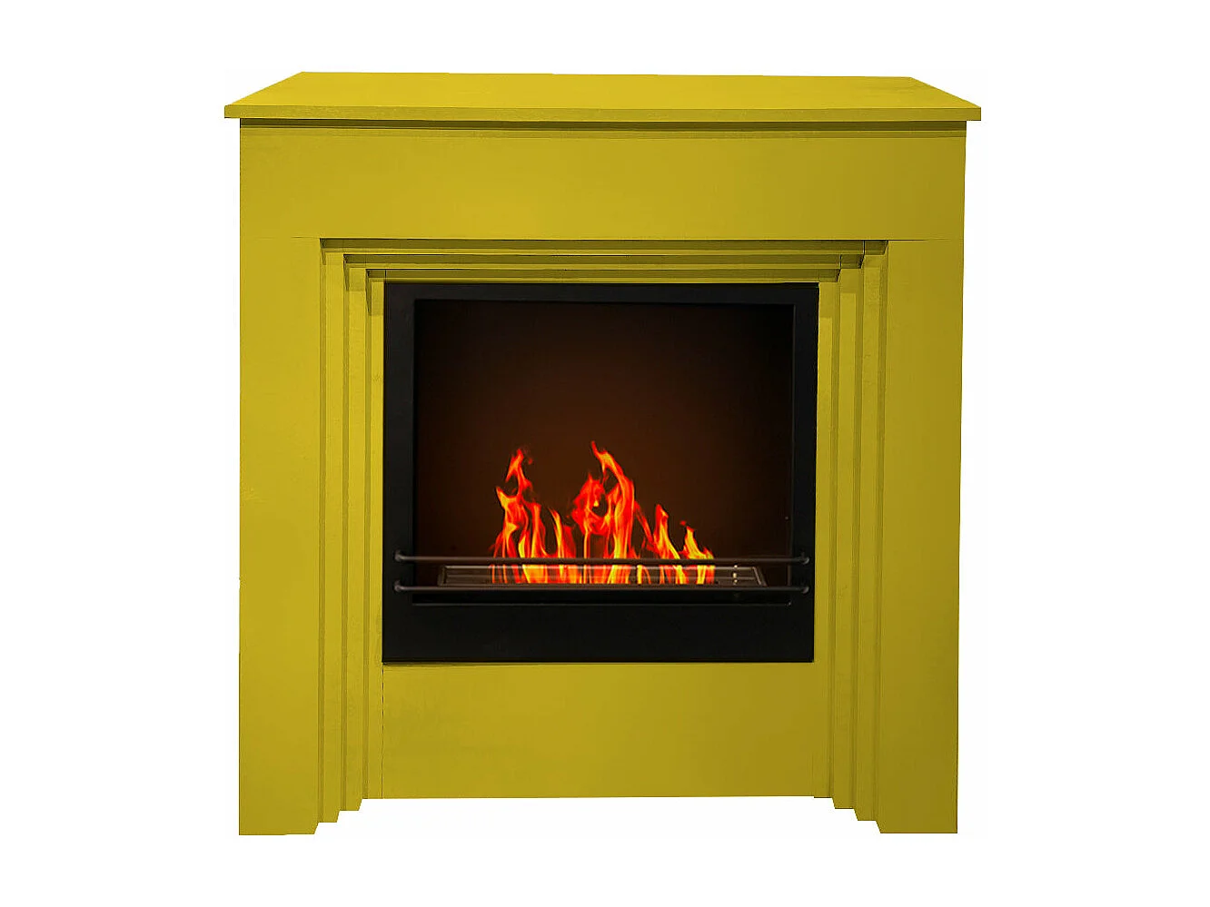 Biokominek na bioetanol kolorowy biokominek podłogowy BELLINI Yellow 1018 L96xP35xH96