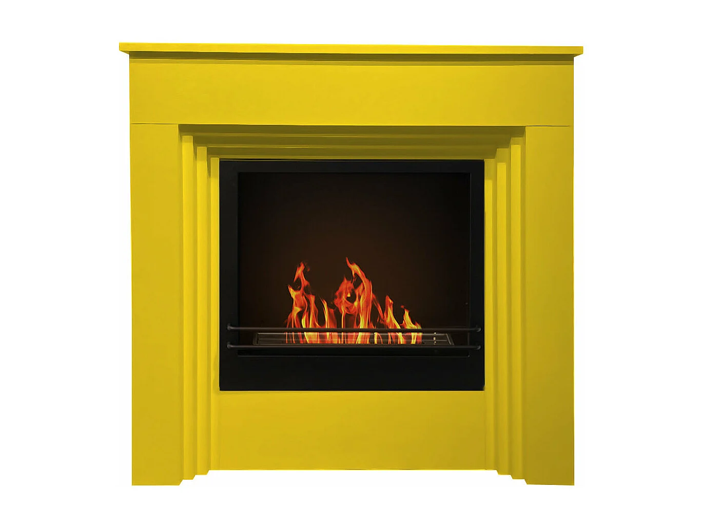 Biokominek na bioetanol kolorowy biokominek podłogowy BELLINI Yellow 1018 L96xP35xH96