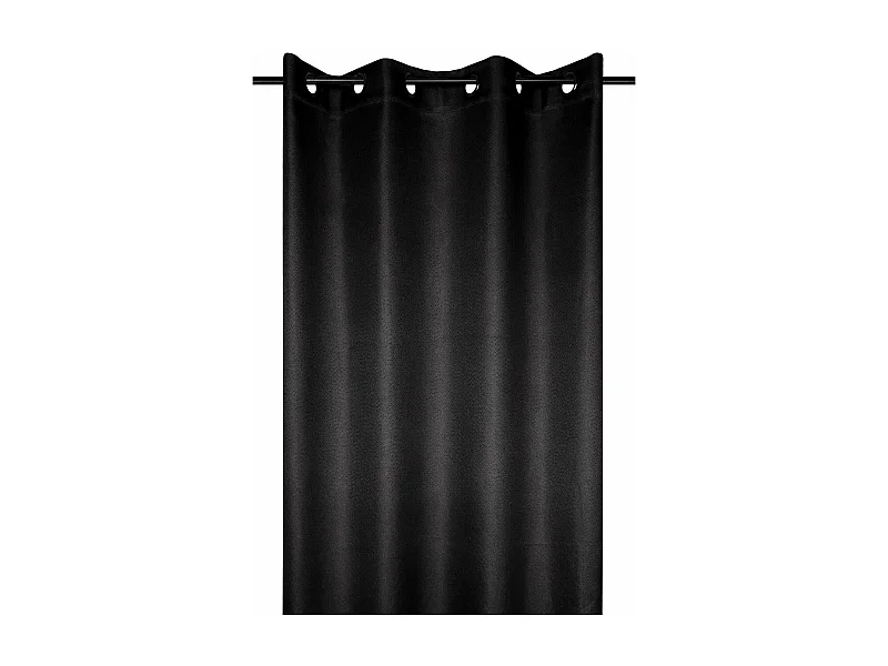 Einfarbiger blickdichter Vorhang mit Struktur 140 x 260 cm