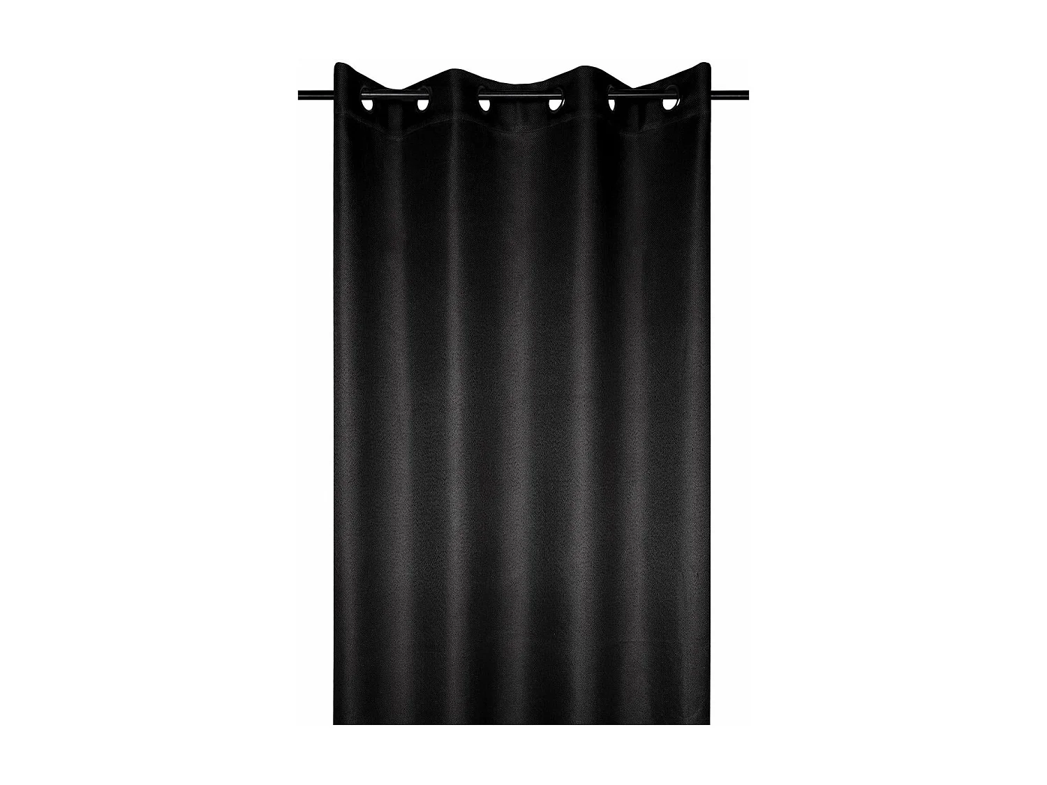 Einfarbiger blickdichter Vorhang mit Struktur 140 x 260 cm