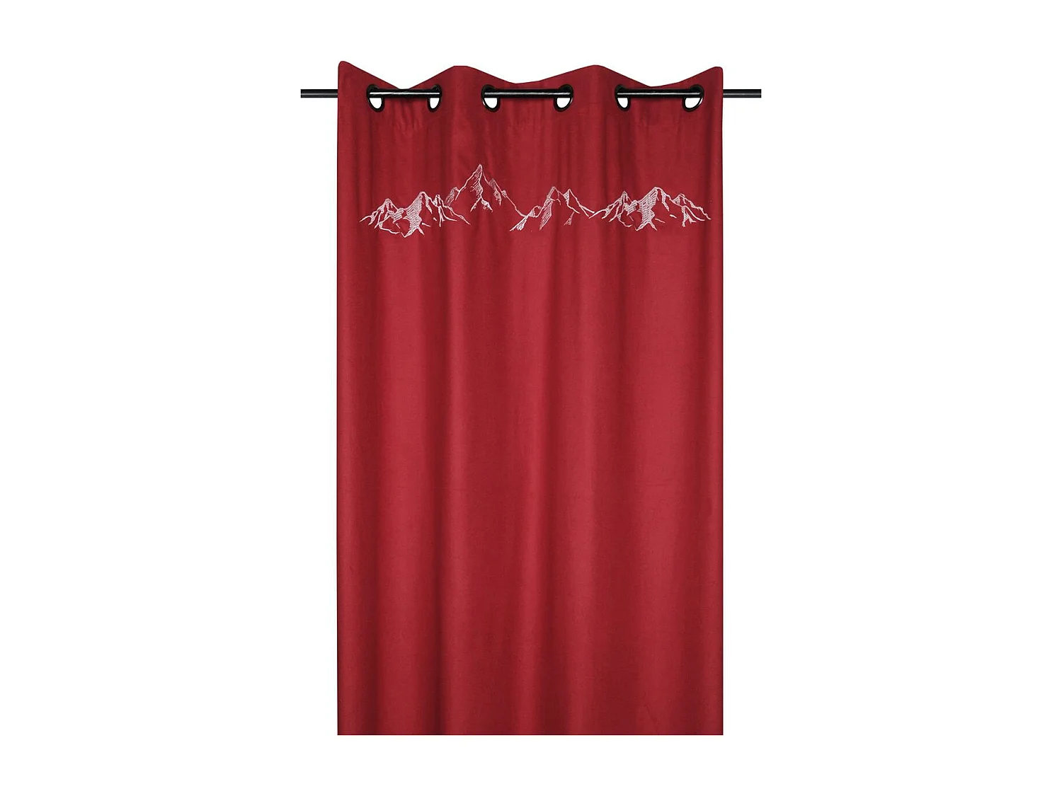 Rideau Charvin Rouge Élégant 135x260 cm pour Décoration Intérieure