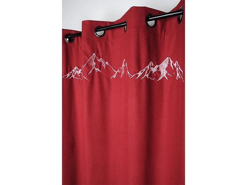 Rideau Charvin Rouge Élégant 135x260 cm pour Décoration Intérieure