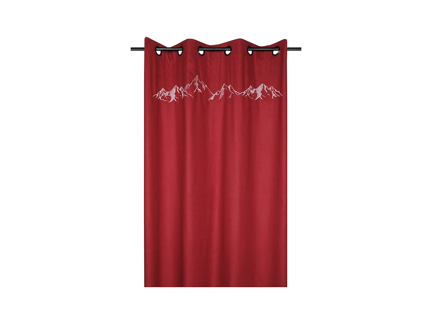 Rideau Charvin Rouge Élégant 135x260 cm pour Décoration Intérieure