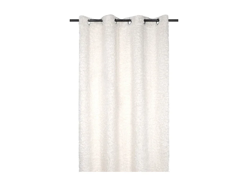 Rideau en Mouton Blanc 135x250 cm pour une Décoration Élégante