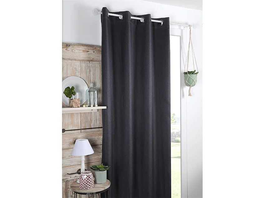 Rideau Isolant Copenhague Anthracite 140x260 cm - Élégance et Confort
