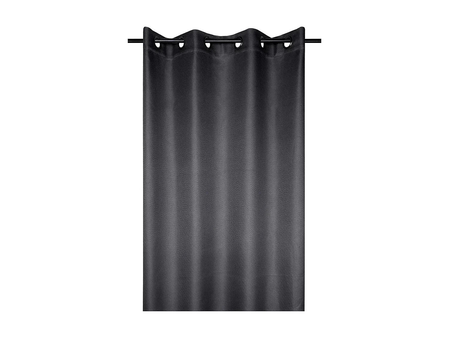 Einfarbiger blickdichter Vorhang mit Struktur 140 x 260 cm