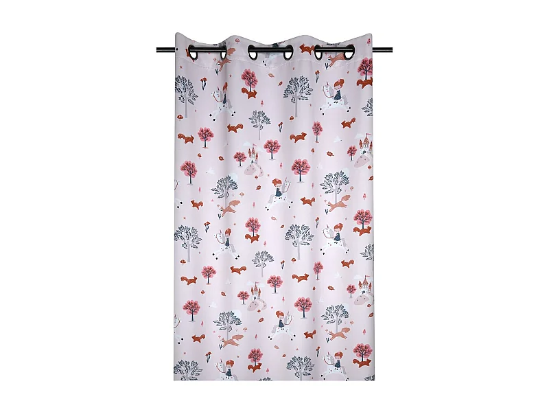 Rideau Cyrielle Rose 140x260 cm - Élégance et Style pour Votre Intérieur