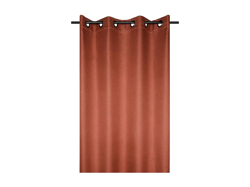 Einfarbiger blickdichter Vorhang mit Struktur 140 x 260 cm