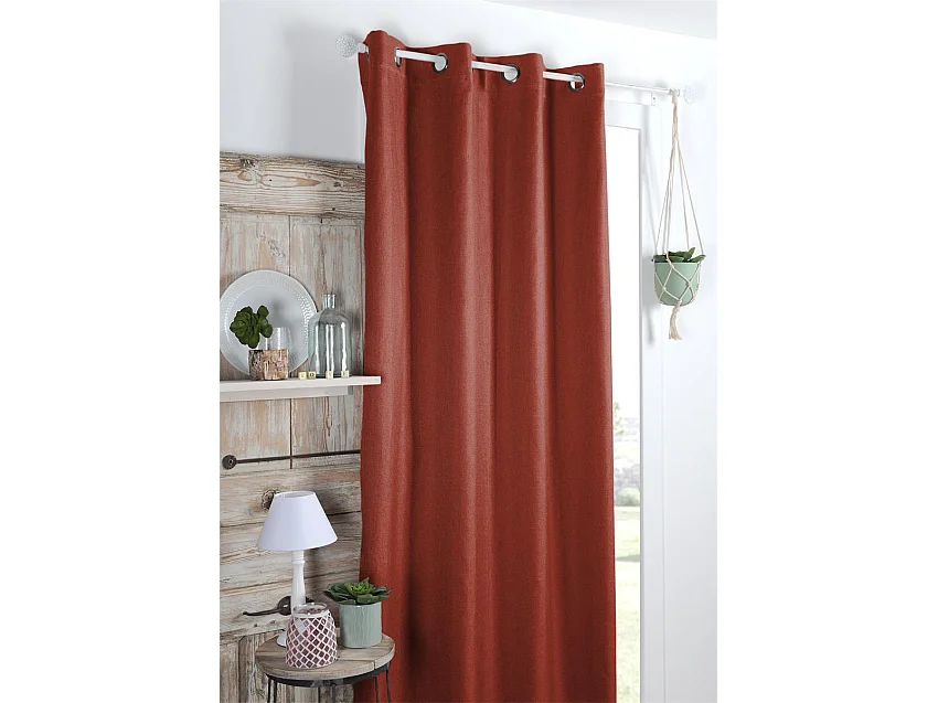 Rideau Copenhague Terracotta 140x260 cm pour un Intérieur Élégant