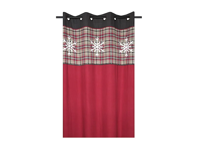Rideau Megeve Rouge 140x260 cm pour une Décoration Élégante