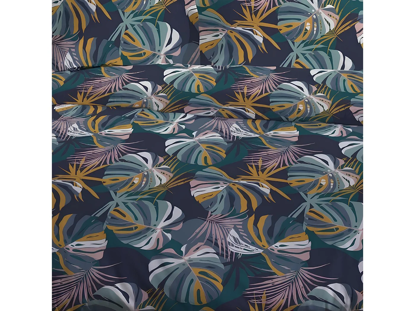 Parure de lit 2 personnes en coton imprimé 220x240cm, Sunshine