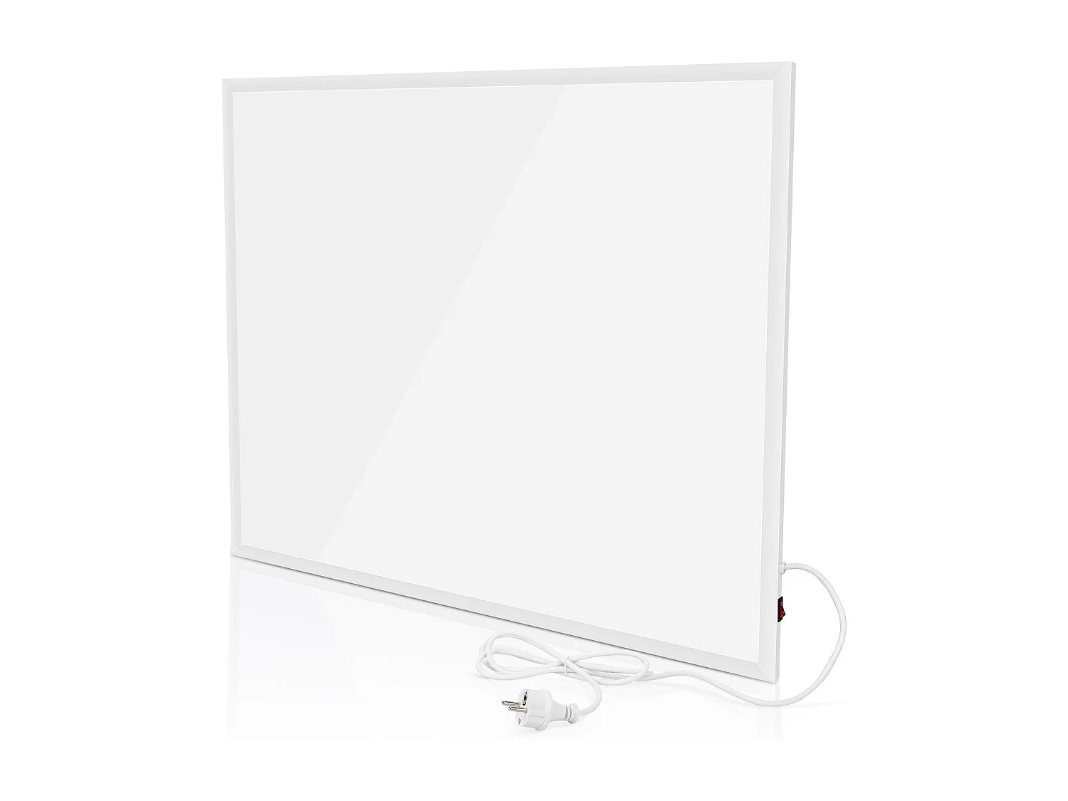 NETTLIFE Radiateur Infrarouge Mural, Economie mural infrarouge - 290W électrique mural avec protection contre la surchauffe,62x52x1.5cm