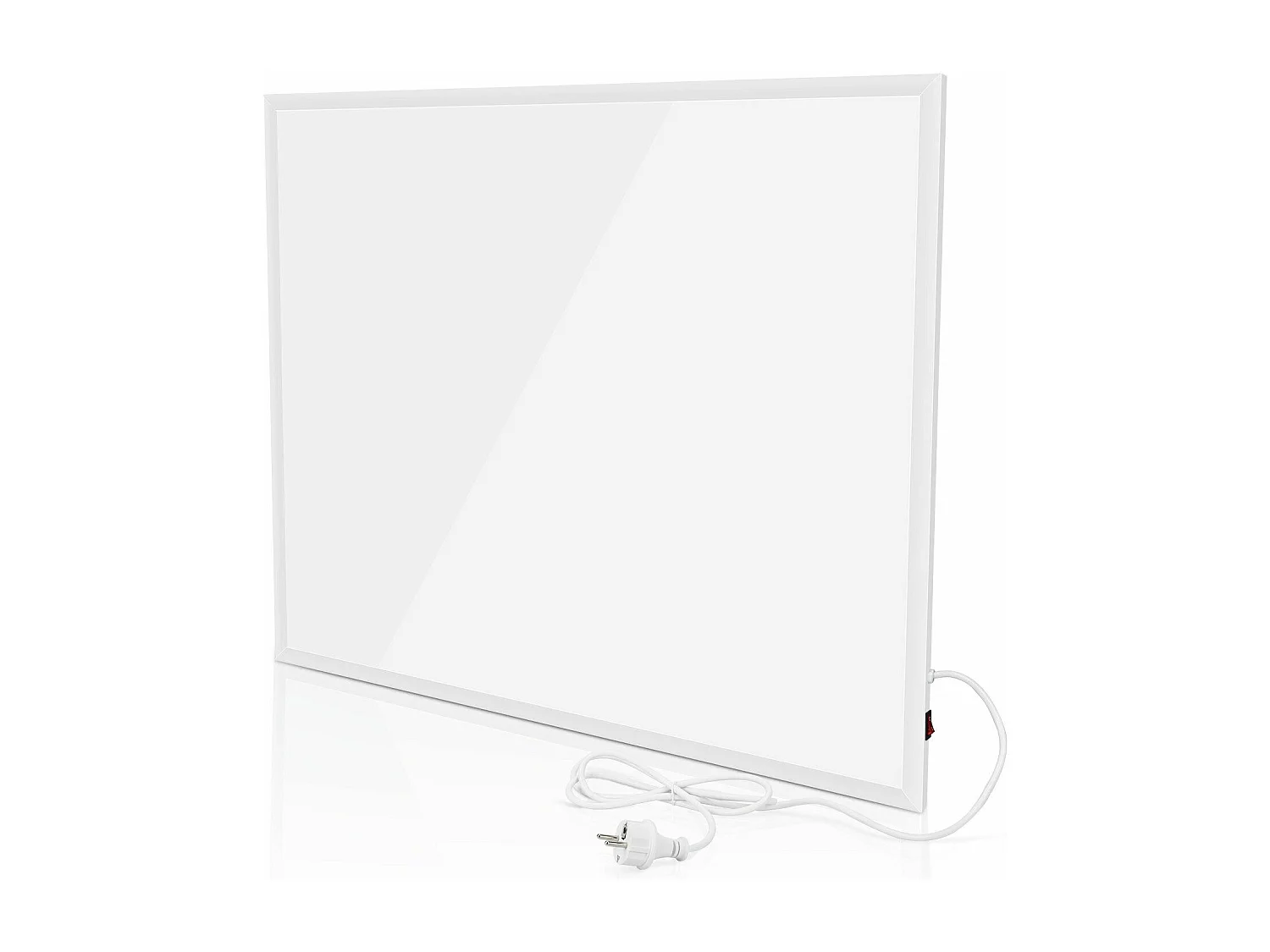 NETTLIFE Radiateur Infrarouge Mural, Economie mural infrarouge - 290W électrique mural avec protection contre la surchauffe,62x52x1.5cm