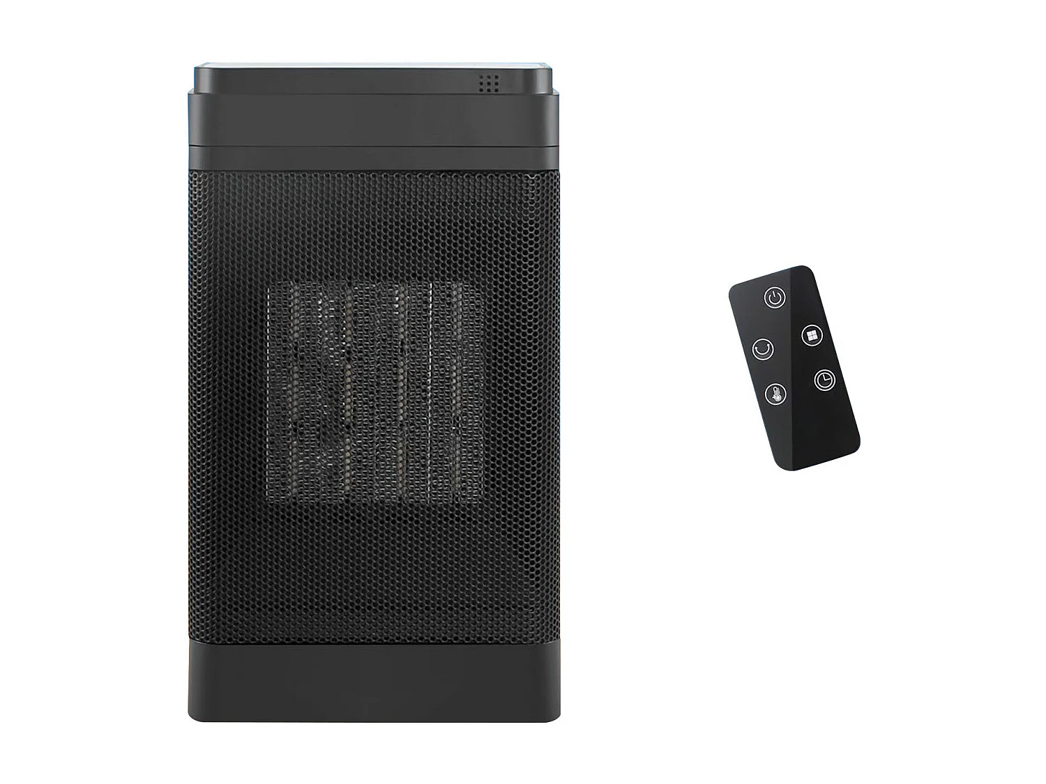 NETTLIFE Chauffage soufflant silencieux avec thermostat chauffage en céramique 1500 W PTC avec télécommande