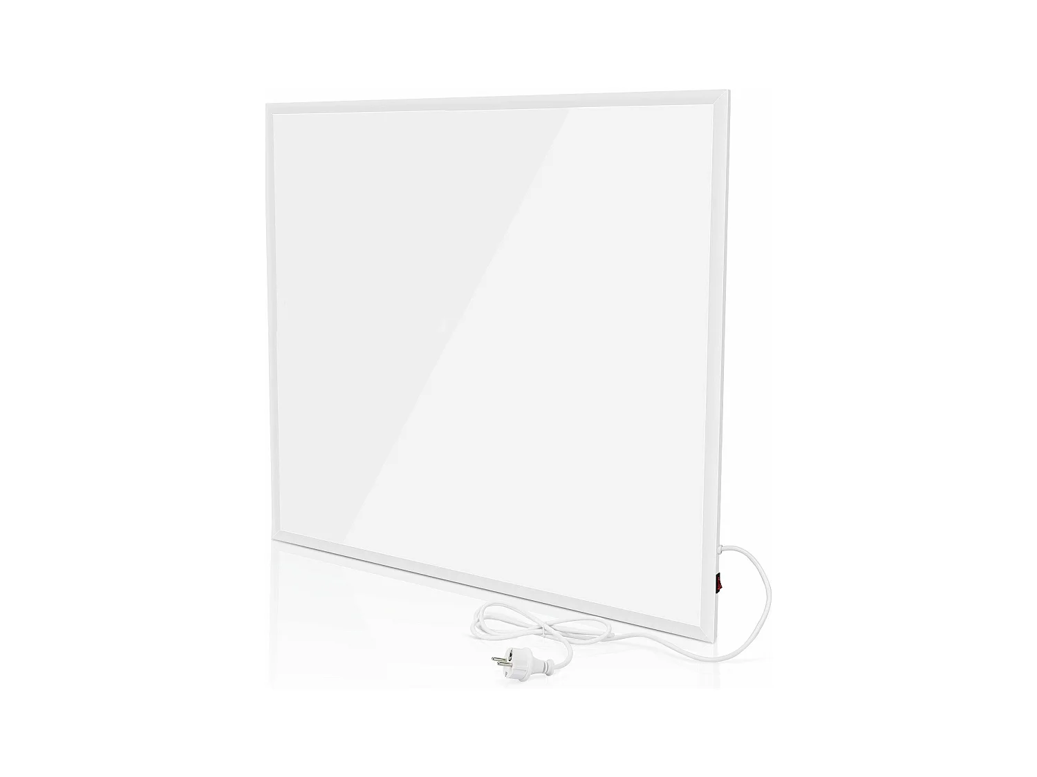 NETTLIFE Radiateur Infrarouge Mural, Economie mural infrarouge - 350W elektrische muur met beveiliging tegen oververhitting, 62x62x1.5cm