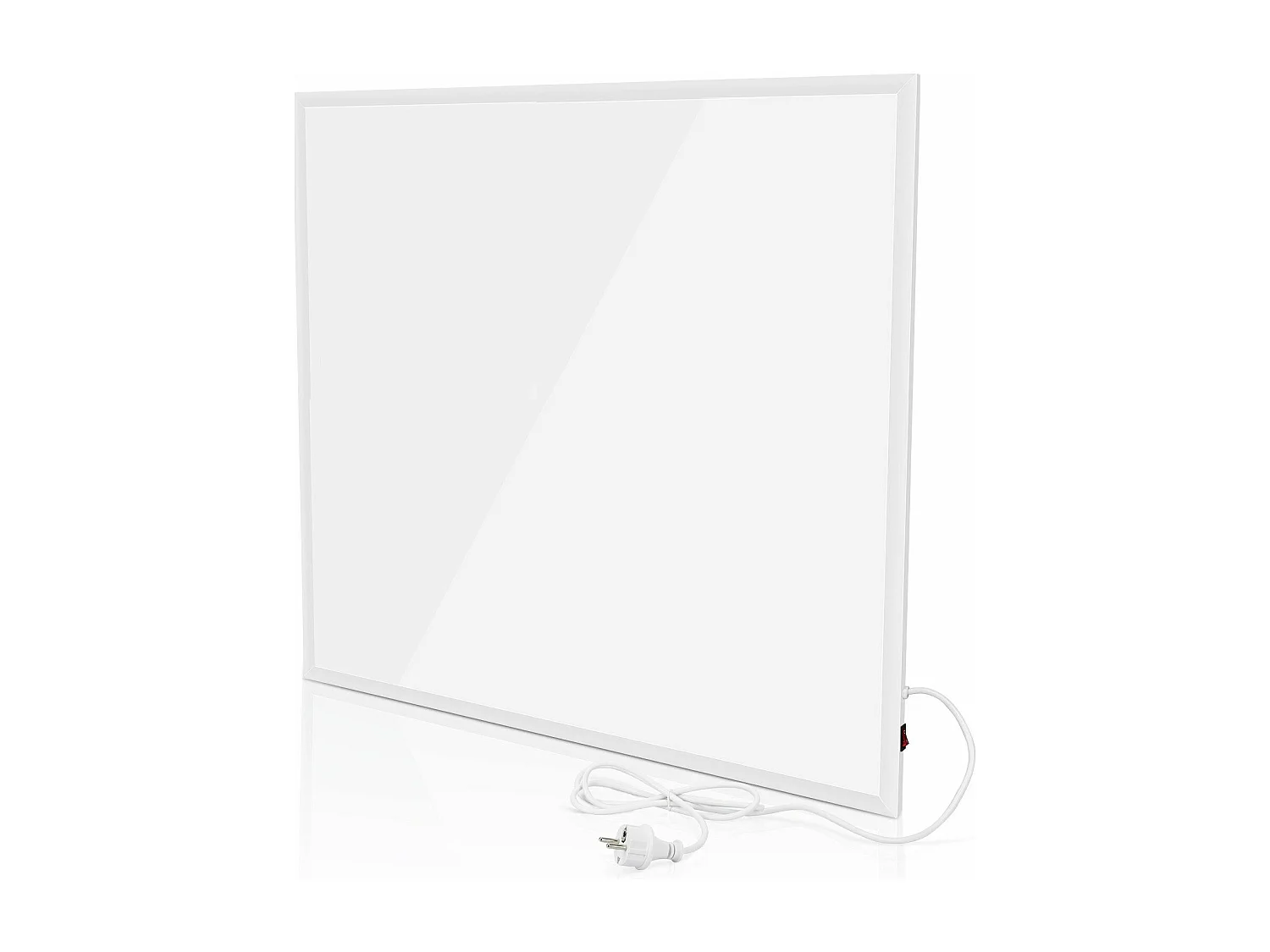 NETTLIFE Radiateur Infrarouge Mural, Economie mural infrarouge - 350W électrique mural avec protection contre la surchauffe,62x62x1.5cm