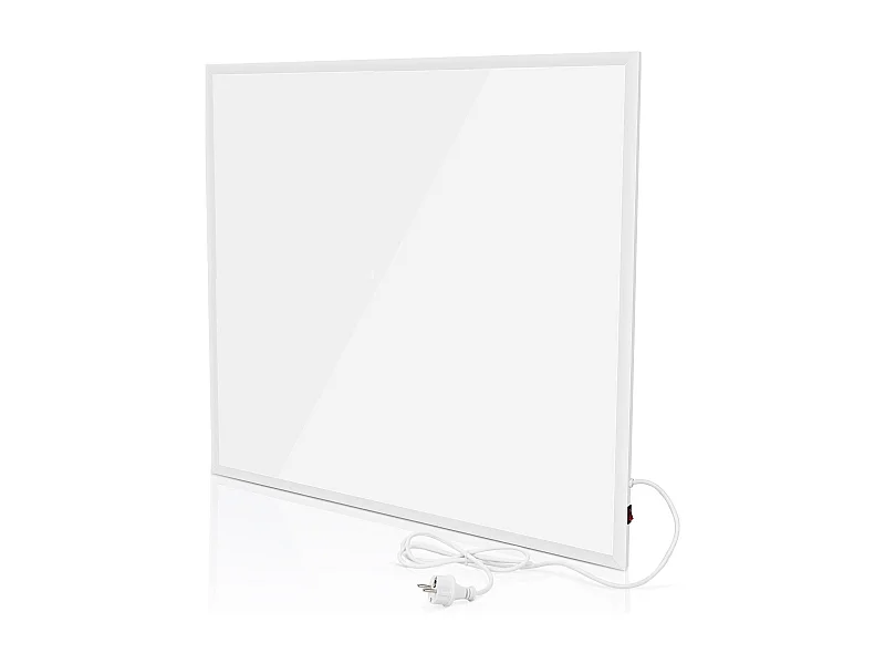 NETTLIFE Radiateur Infrarouge Mural, Economie mural infrarouge - 350W elektrische muur met beveiliging tegen oververhitting, 62x62x1.5cm