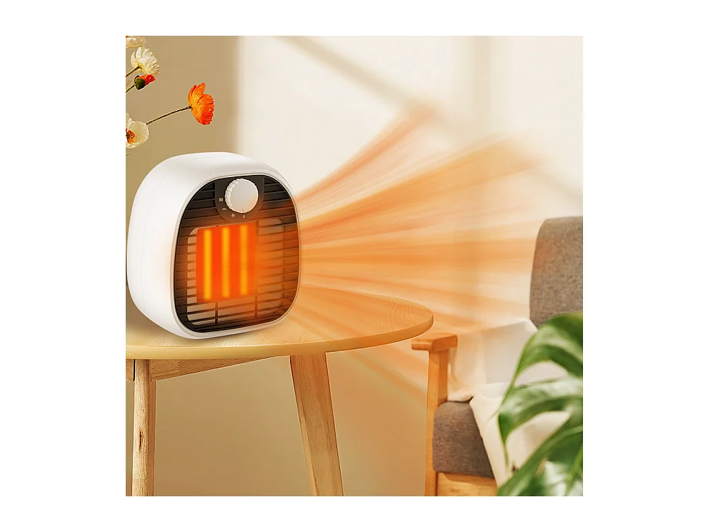 NETTLIFE Chauffage soufflant  3 modes PTC intérieur 1000W