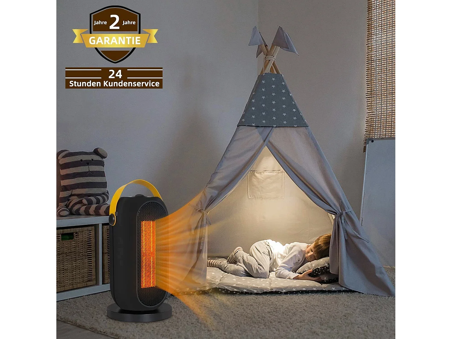 NETTLIFE Chauffage soufflant avec Protection contre la surchauffe 1200W Portable