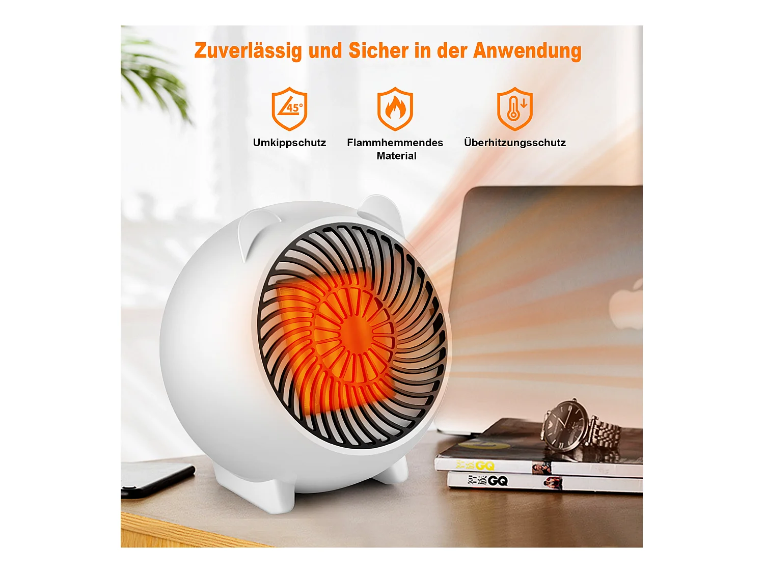 NETTLIFE Radiateur soufflant radiateurs  céramique PTC 500W