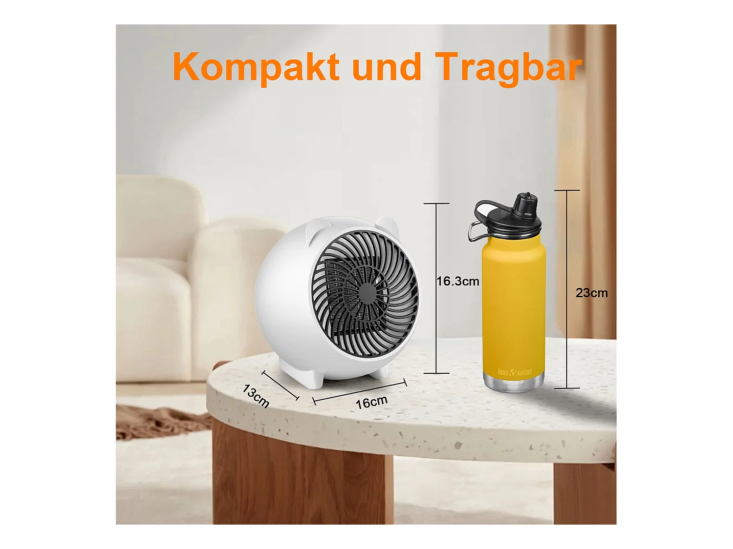 NETTLIFE Radiateur soufflant radiateurs  céramique PTC 500W