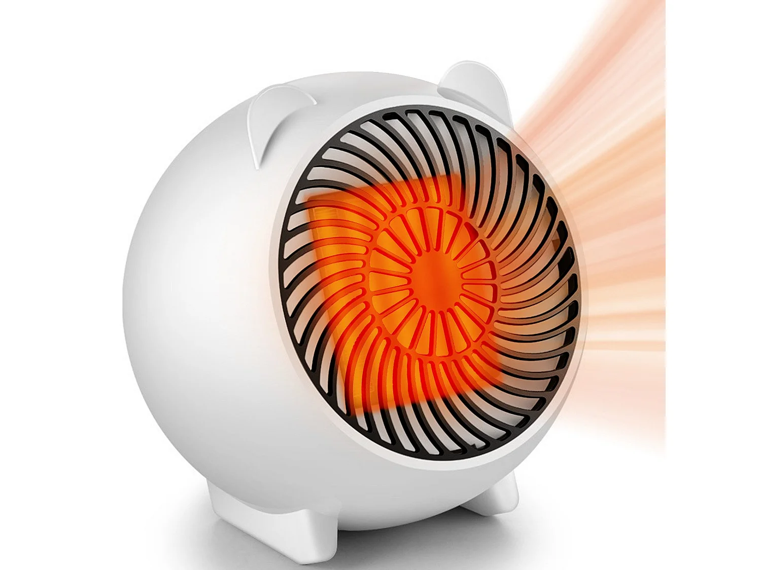 NETTLIFE Heizlüfter energiesparend heizgeräte elektrisch - Heizung leise PTC Keramik heizstrahler innenraum 500W Oszillation Räume