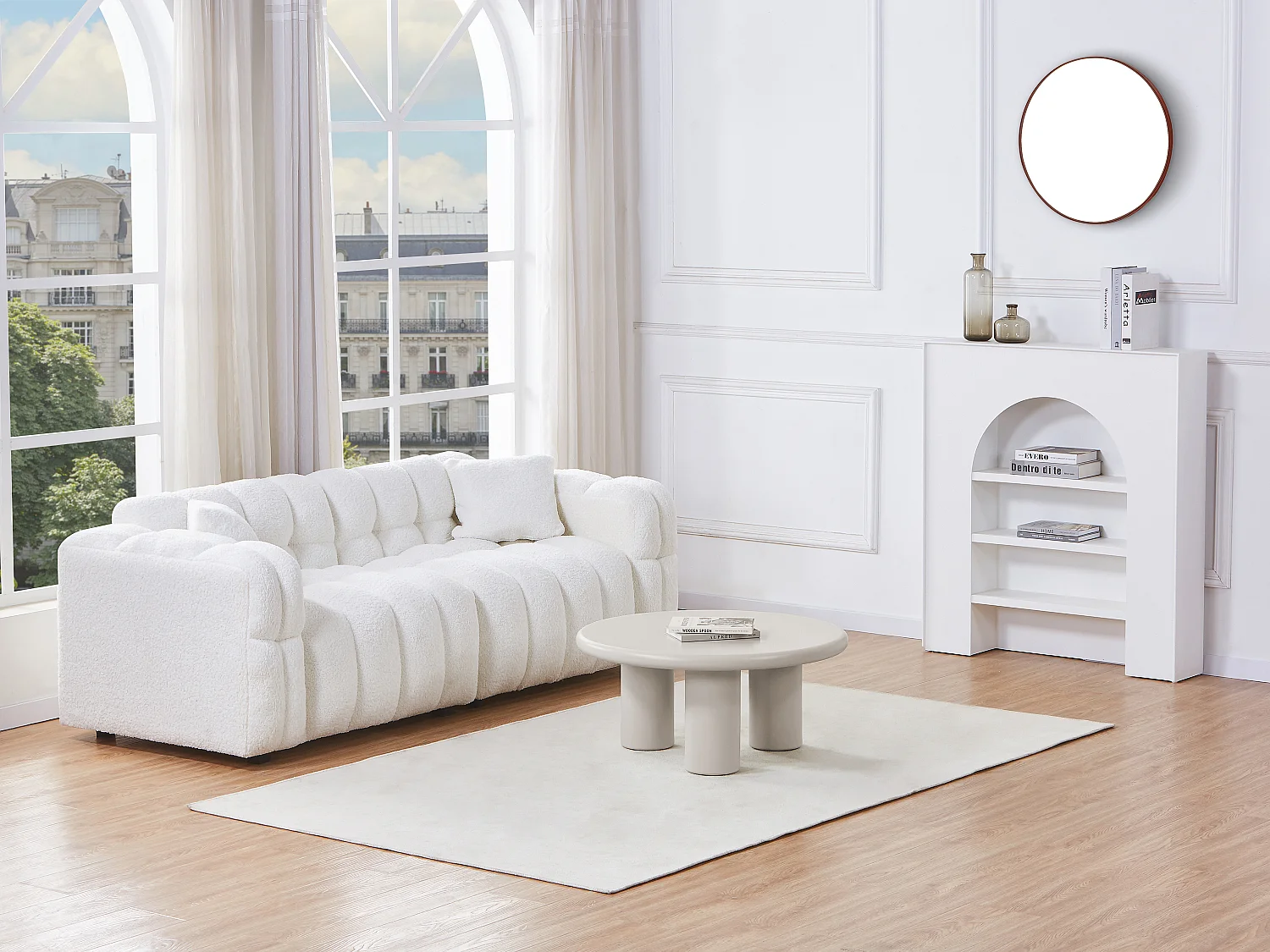 Table basse en MDF - Beige - MARELNA