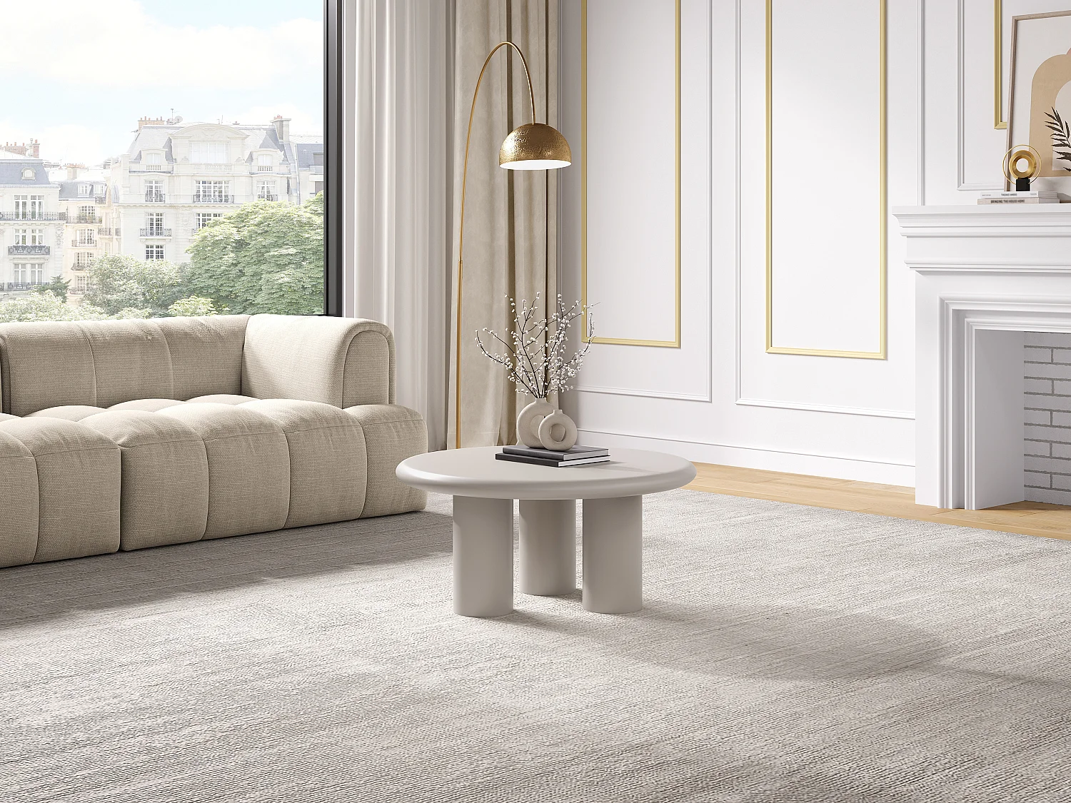 Table basse en MDF - Beige - MARELNA