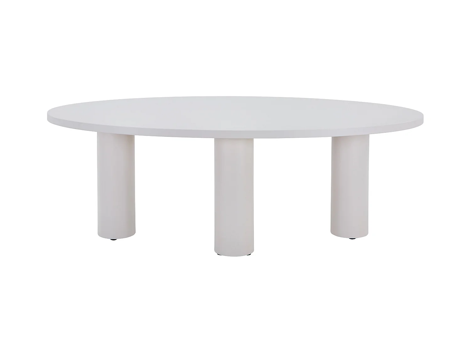 Table à manger 8 personnes en MDF - Beige - FALYN