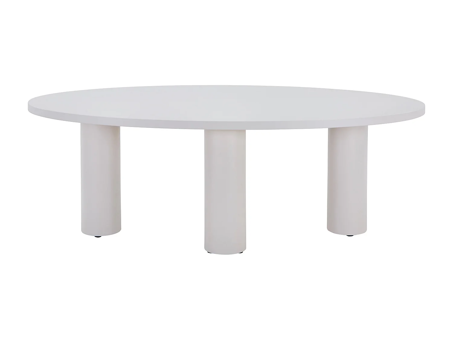 Table à manger 8 personnes en MDF - Beige - FALYN