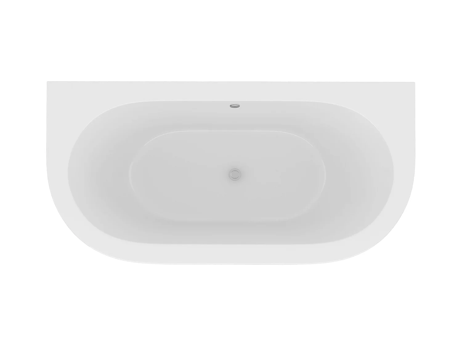 Baignoire semi-îlot retro avec pieds d'aigle - 154 L - 150 x 74 x 61 cm - Vert mat - Acrylique - SPARUS