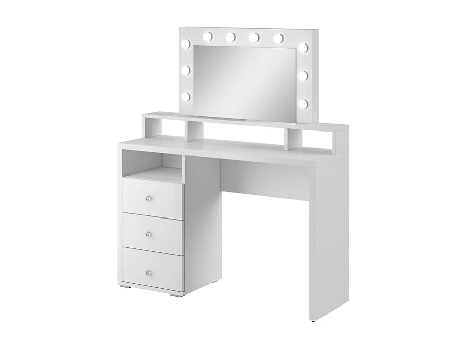 Toucador AMBIHOME VANITY Branco c/espelho e iluminação LED, 120x136x40cm