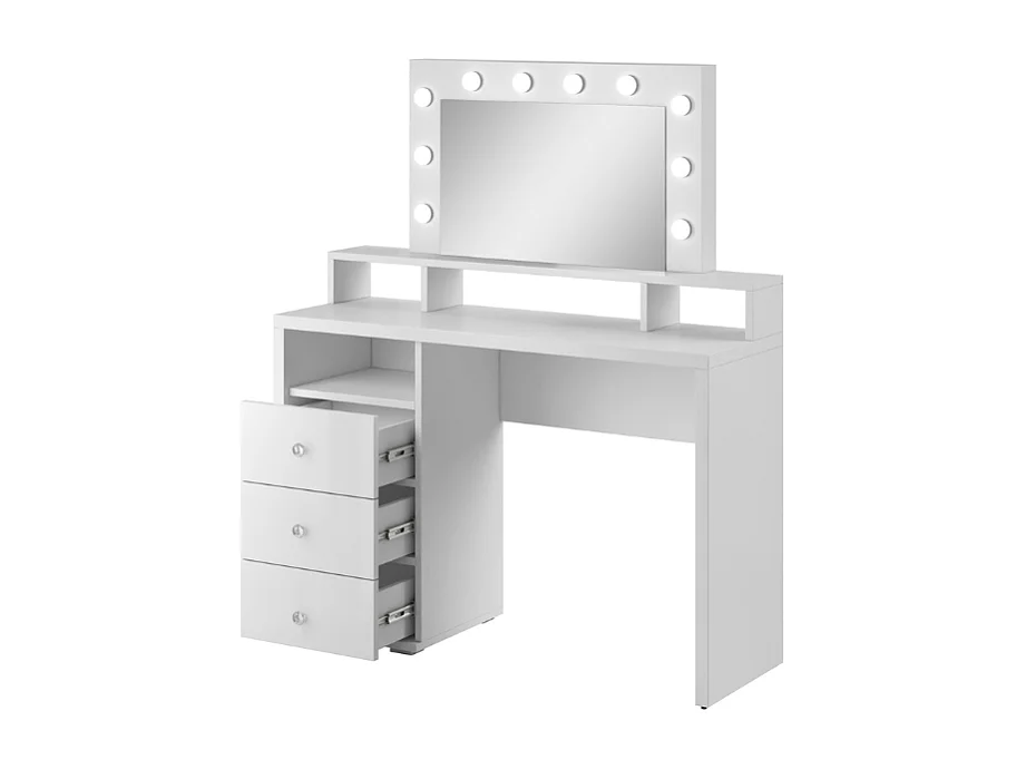 Toucador AMBIHOME VANITY Branco c/espelho e iluminação LED, 120x136x40cm
